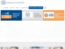 Tablet Screenshot of clinicafornaca.it